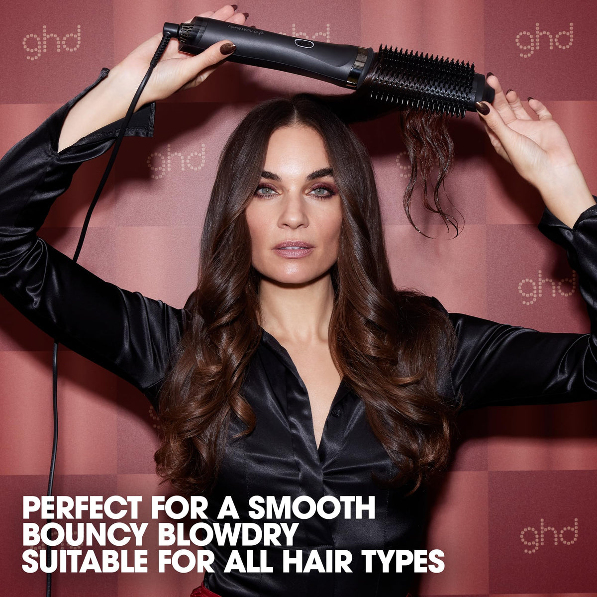 ghd Duet cleaning brush included for easy device maintenance.