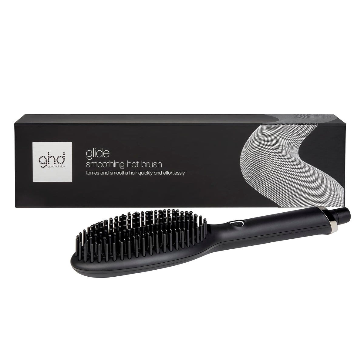 ghd Glide smoothing hot air brush black styling tool for everyday use
