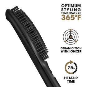 ghd Glide smoothing hot air brush bristles highlight tangle-free design for faster styling