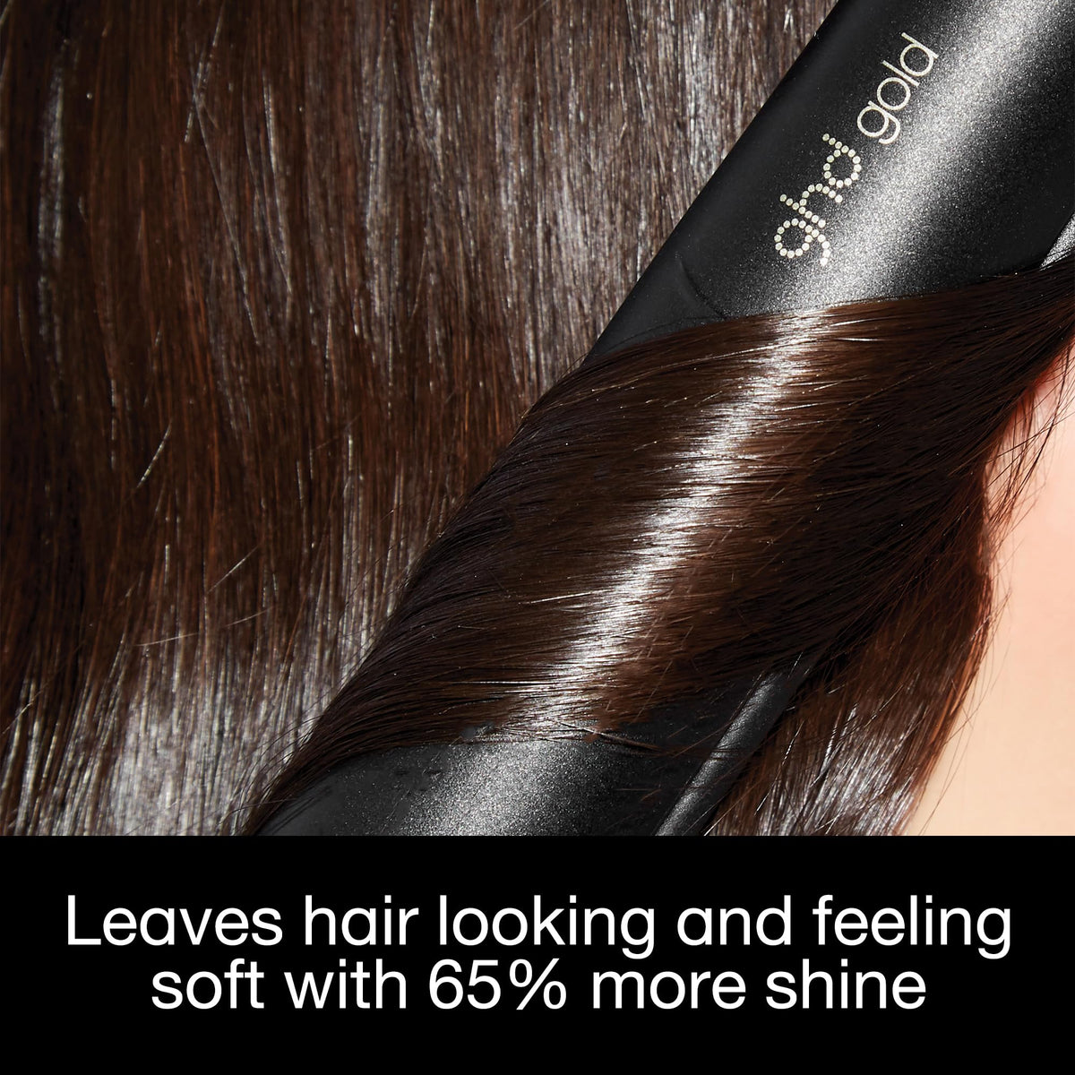 ghd Gold Styler reaches 365°F for efficient styling results.