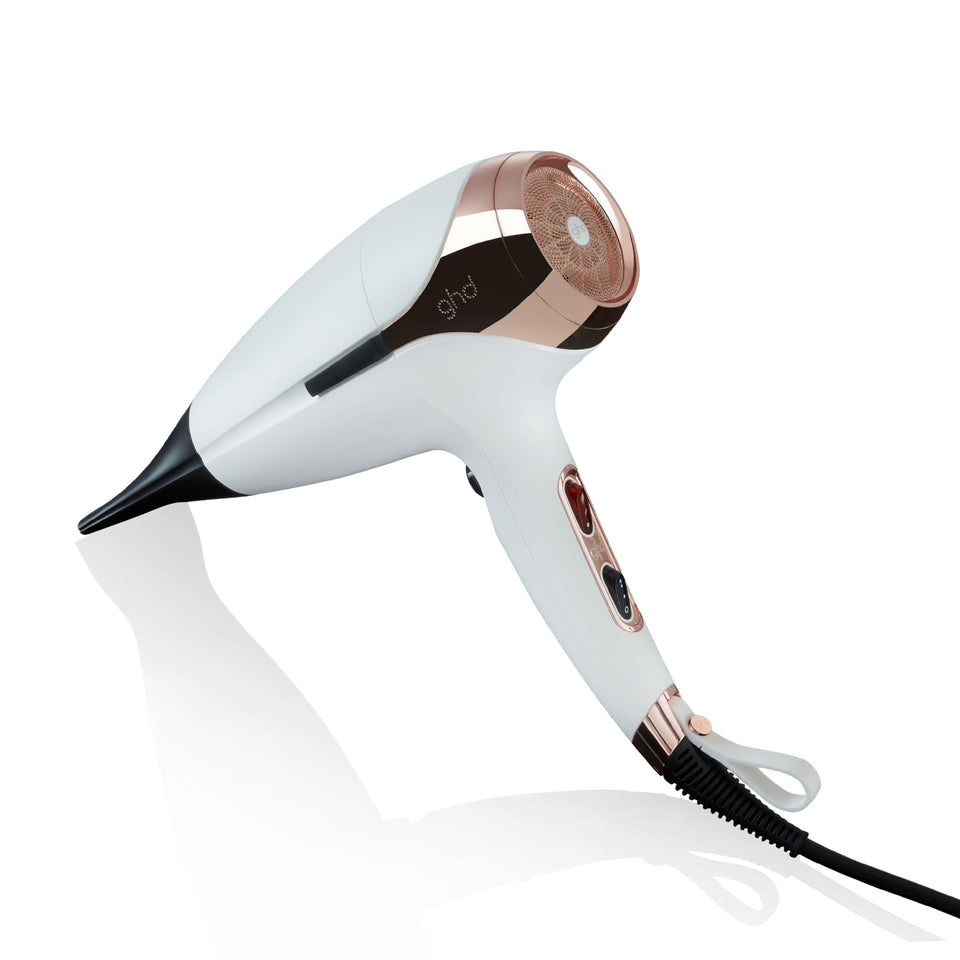 ghd Helios hair dryer with Aeroprecis airflow for fast, salon-style drying