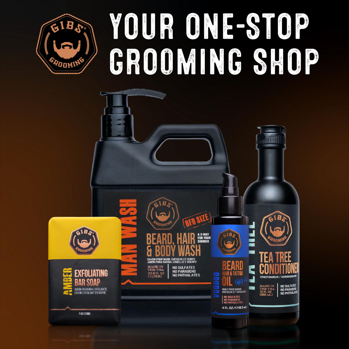 GIBS Alpha Male oil label close up highlighting ingredients and UV shield