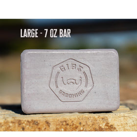 GIBS Alpha Male vanilla bar with black rice exfoliant for gentle skin care