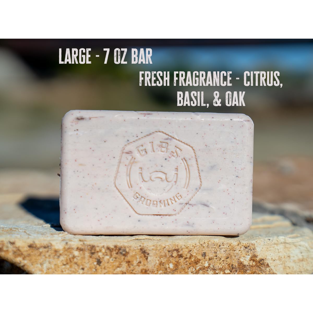 Hands massaging GIBS Bio Fuel bar to hydrate and soften skin