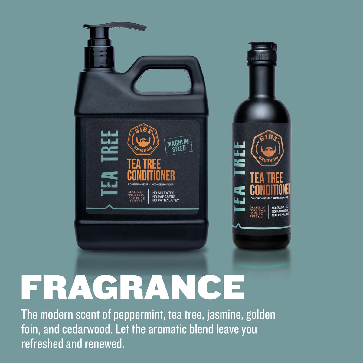 GIBS Conditioner being applied to hair for smoothing and detangling.