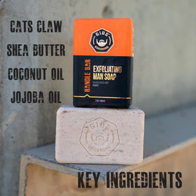 GIBS Handle Bar long-lasting soap on display highlighting durable lather