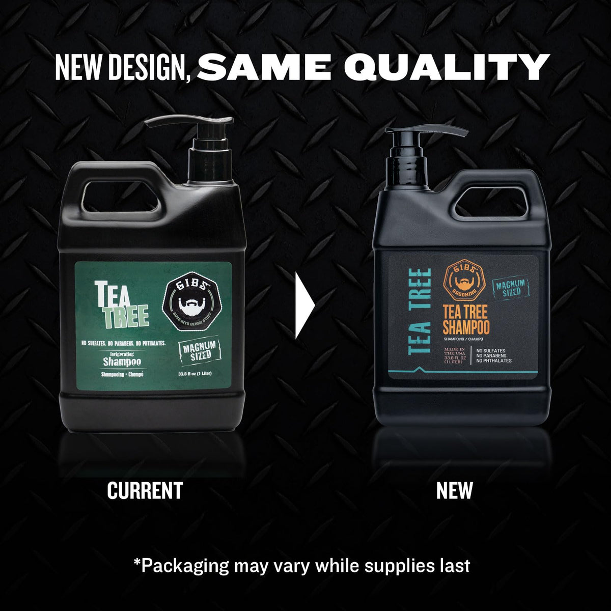 GIBS Tea Tree Shampoo ingredients hops highlighted for invigorating scalp care