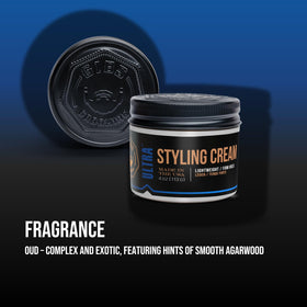 GIBS Ultra Styling Cream frizz control close-up highlights tame, controlled hair