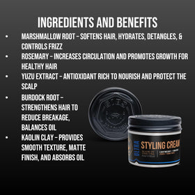 GIBS Ultra Styling Cream texture swirl illustrating lightweight formula for smooth finish