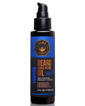 GIBS Voodoo Prince oil bottle for beard and hair conditioning and moisture