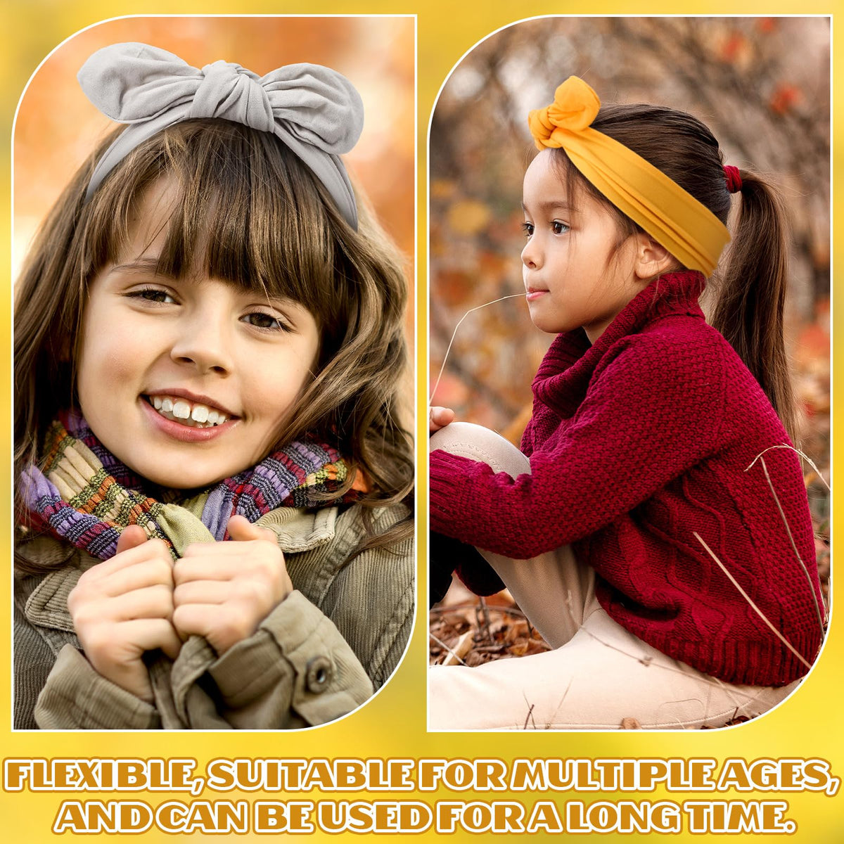 Giegxin 12-pack headbands in six colors for mix-and-match outfits