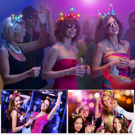 Giegxin glow headbands lightweight portable design for easy carry.