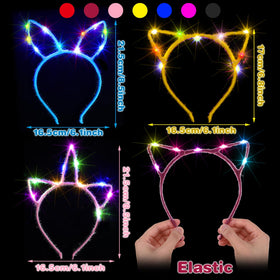 Giegxin glow headbands rabbit ears for playful, high-energy night events.