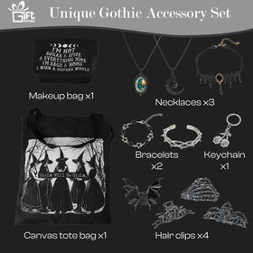 GiftAmaz witch-themed canvas tote for everyday carry and bold style.