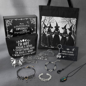 GiftAmaz gothic hair clips set with spider, bat, and skeleton designs for bold daily accents.