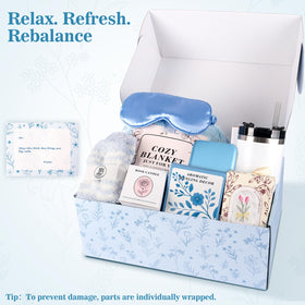 GiftBliss greeting card with scented sachet completing a thoughtful gift.