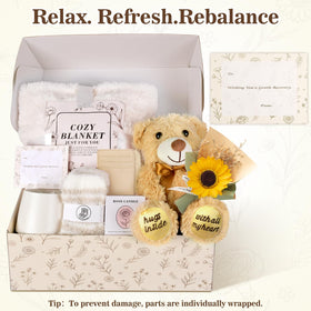 GiftBliss Inspirational Card and Teddy Bear for hospital or home support.
