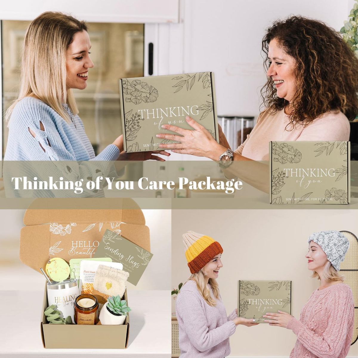 GiftPeak Soothing face masks and bath bombs invite pampering.