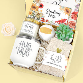 GiftPeak sympathy gift basket contents show a comforting hug in a box