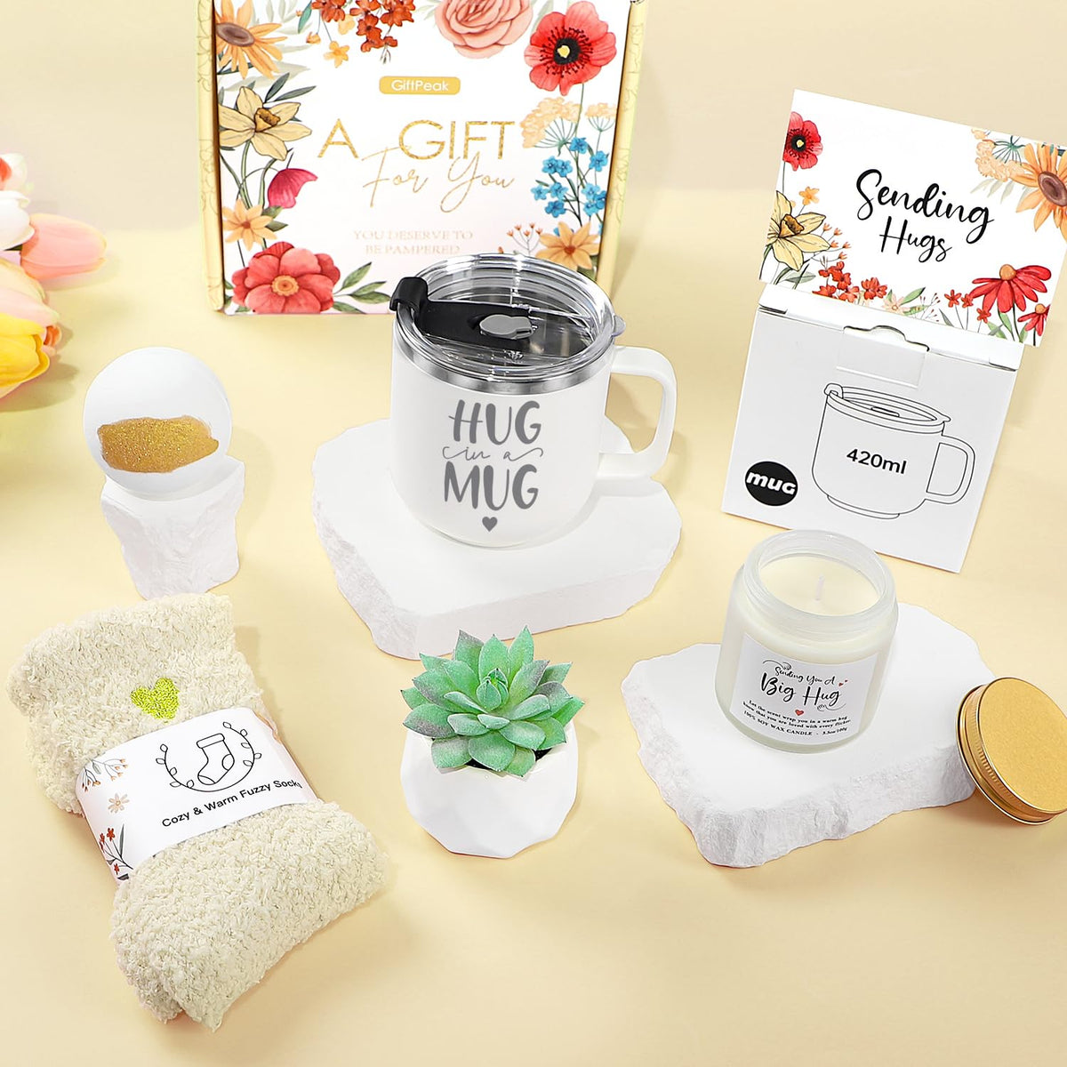 GiftPeak thinking of you box packaging conveys warm support