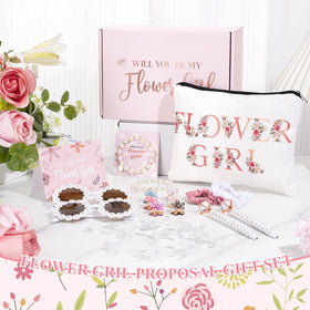 GiftSketch flower girl makeup bag features durable canvas for everyday use