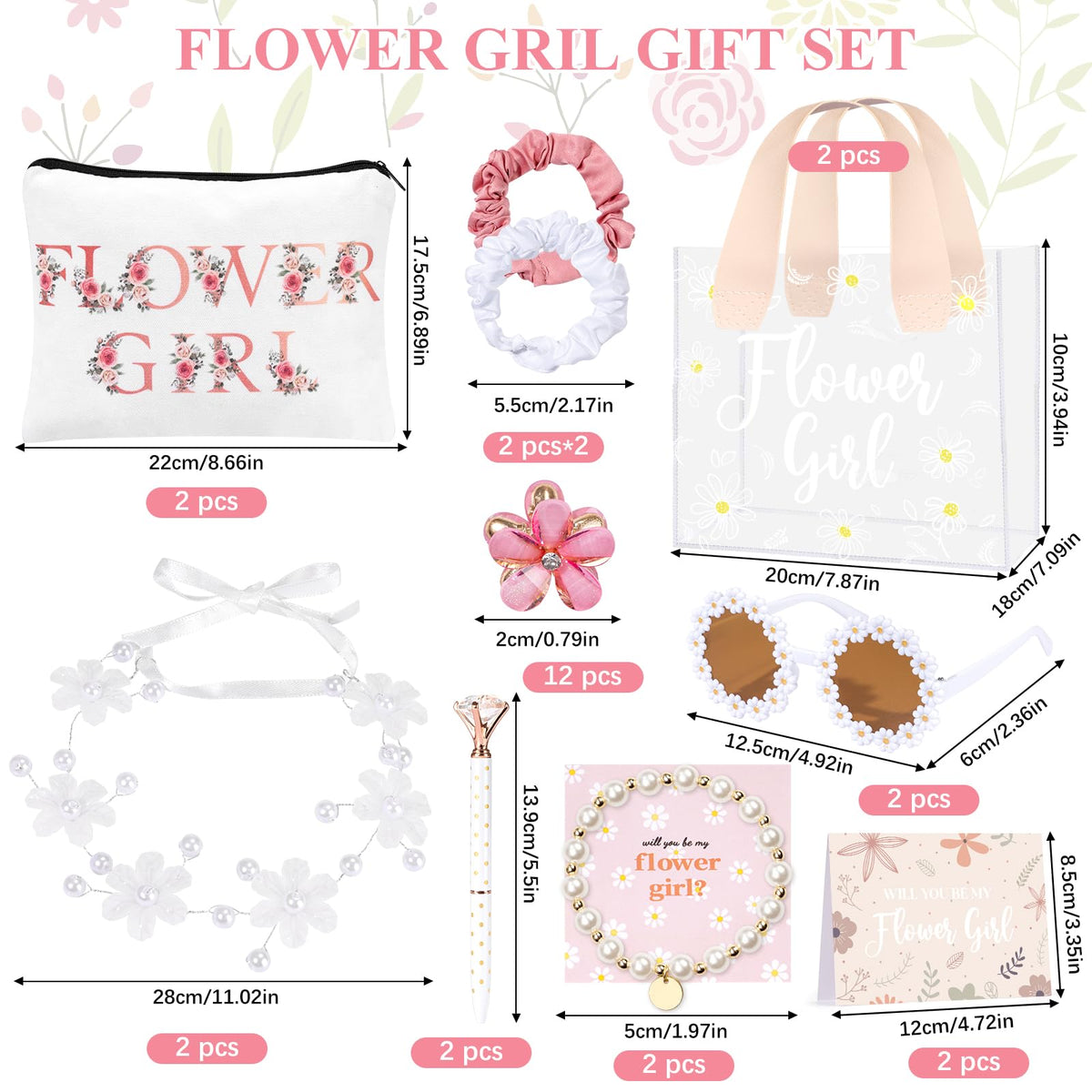 GiftSketch flower girl sunglasses add cheerful style for celebrations