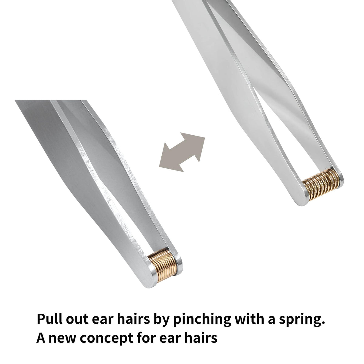 Product of Gifu Japan Seki ear hair trimmer no power needed, handy anywhere.