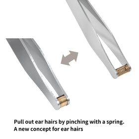 Product of Gifu Japan Seki ear hair trimmer no power needed, handy anywhere.