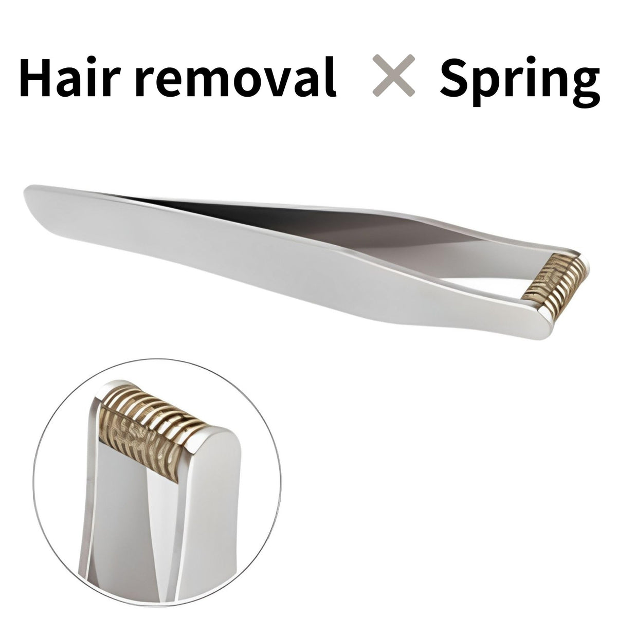 Product of Gifu Japan Seki ear hair trimmer shows spring capture for precise removal.