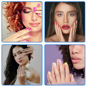 GigaGround 80-piece set in multicolor for DIY nail care.