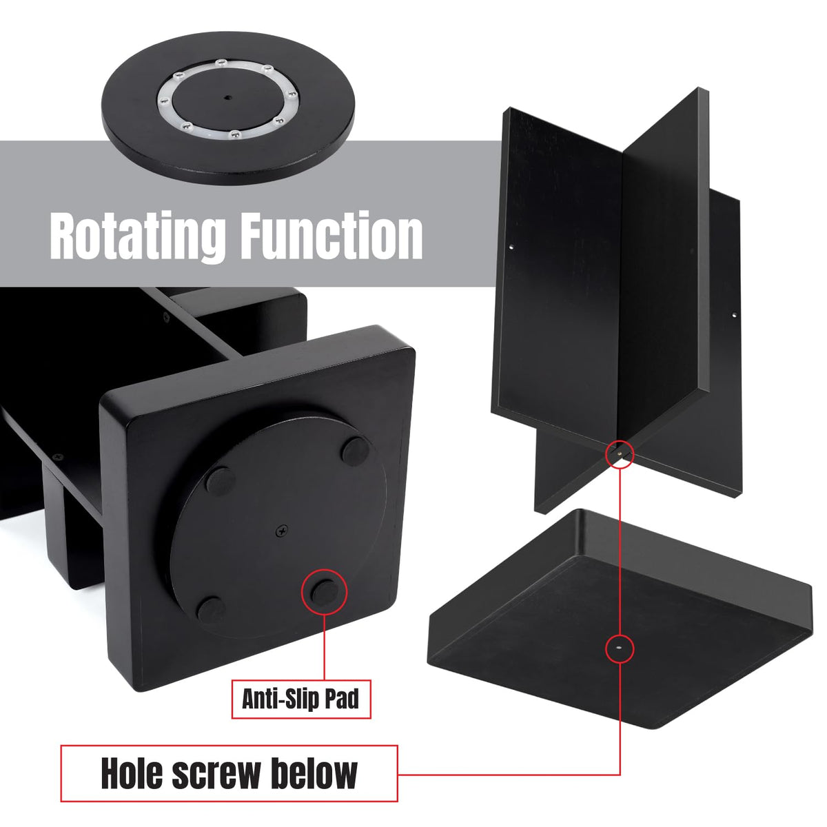 GIGASEO rotating perfume stand keeps bottles organized and visible