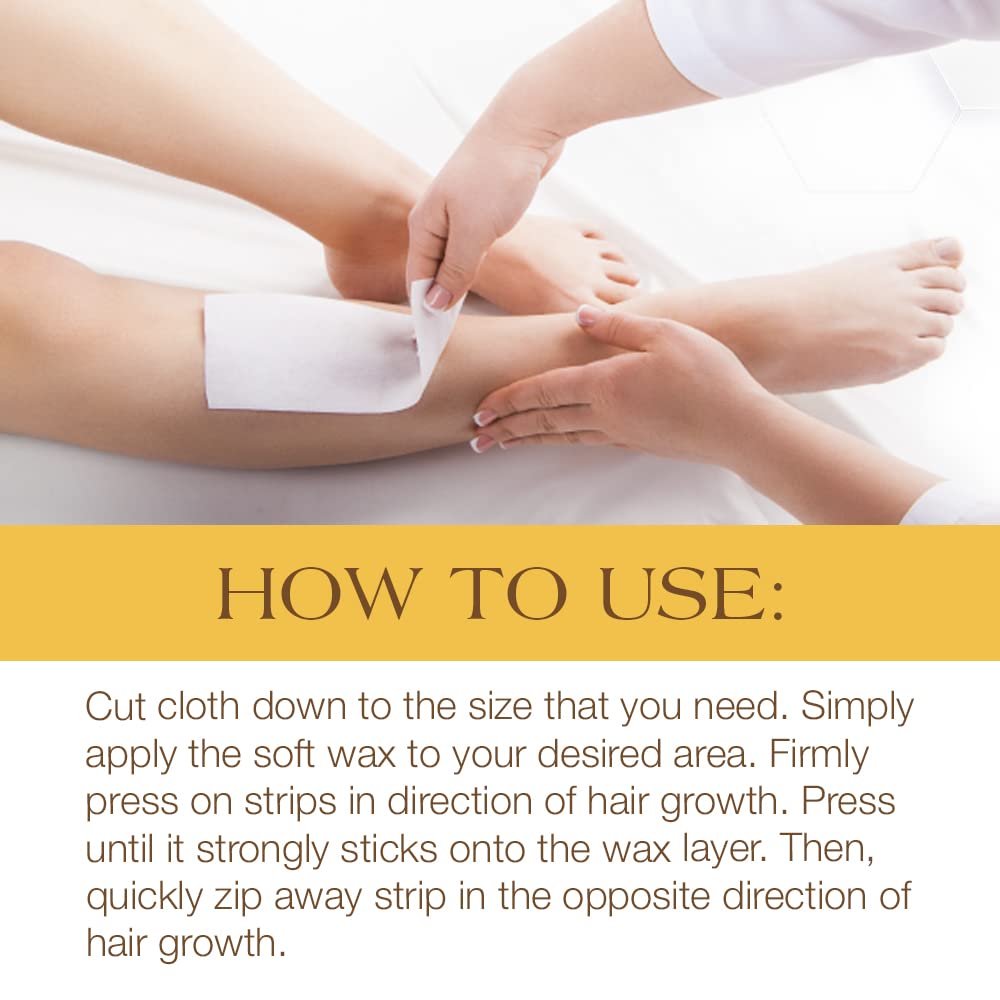 GIGI absorbent muslin for clean, efficient wax removal during spa-grade treatments.
