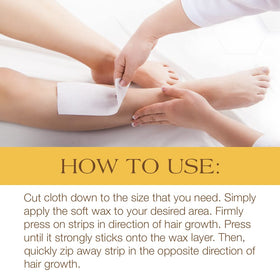 GIGI absorbent muslin for clean, efficient wax removal during spa-grade treatments.