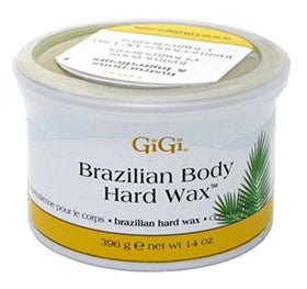 GIGI Brazilian Body Hard Wax jar for Brazilian waxing, gentle on sensitive areas and easy to apply.