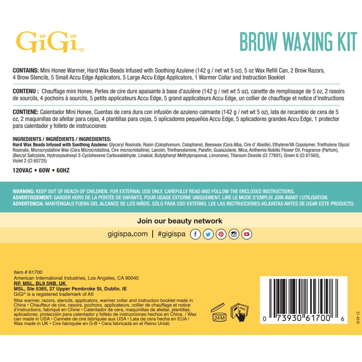 GIGI brow stencils help you create a flawless arch quickly at home