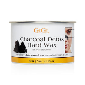 GIGI Charcoal Detox Facial Wax can with lid, ideal for travel-friendly storage.