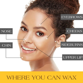 GIGI Charcoal Detox Facial Wax designed for delicate skin, comfortable use.