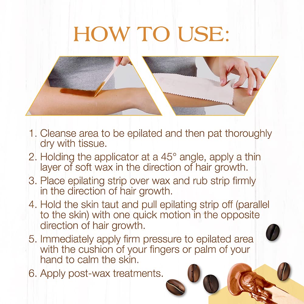 GIGI Espresso Soft Wax at-home waxing setup for easy DIY sessions