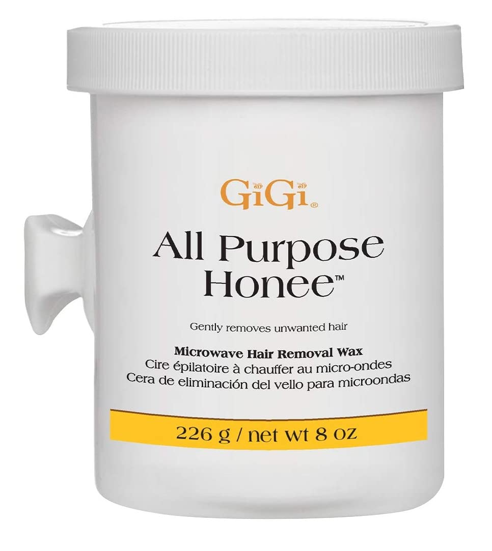 GIGI Micro All Purpose Honee Formula 8oz jar 3-pack stacked display, suggesting bulk value.
