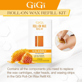 GIGI refill cartridges ready for smooth roll-on wax application