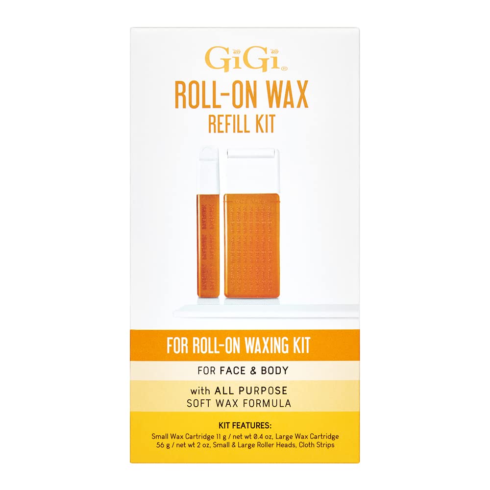 GIGI roll-on wax kit refill pack for mess-free at-home waxing