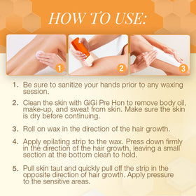 GIGI wax remover for residue-free finish after waxing