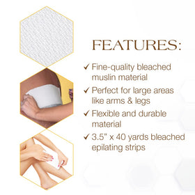 GIGI USA-made muslin roll ensures consistent quality and reliable performance.