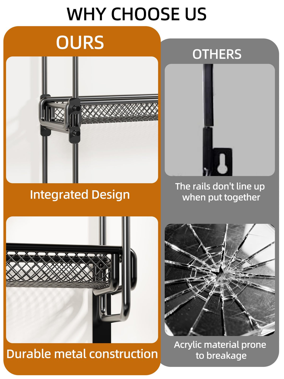 GIGIFTREE space-saving essential oil organizer on rack for EO bottles