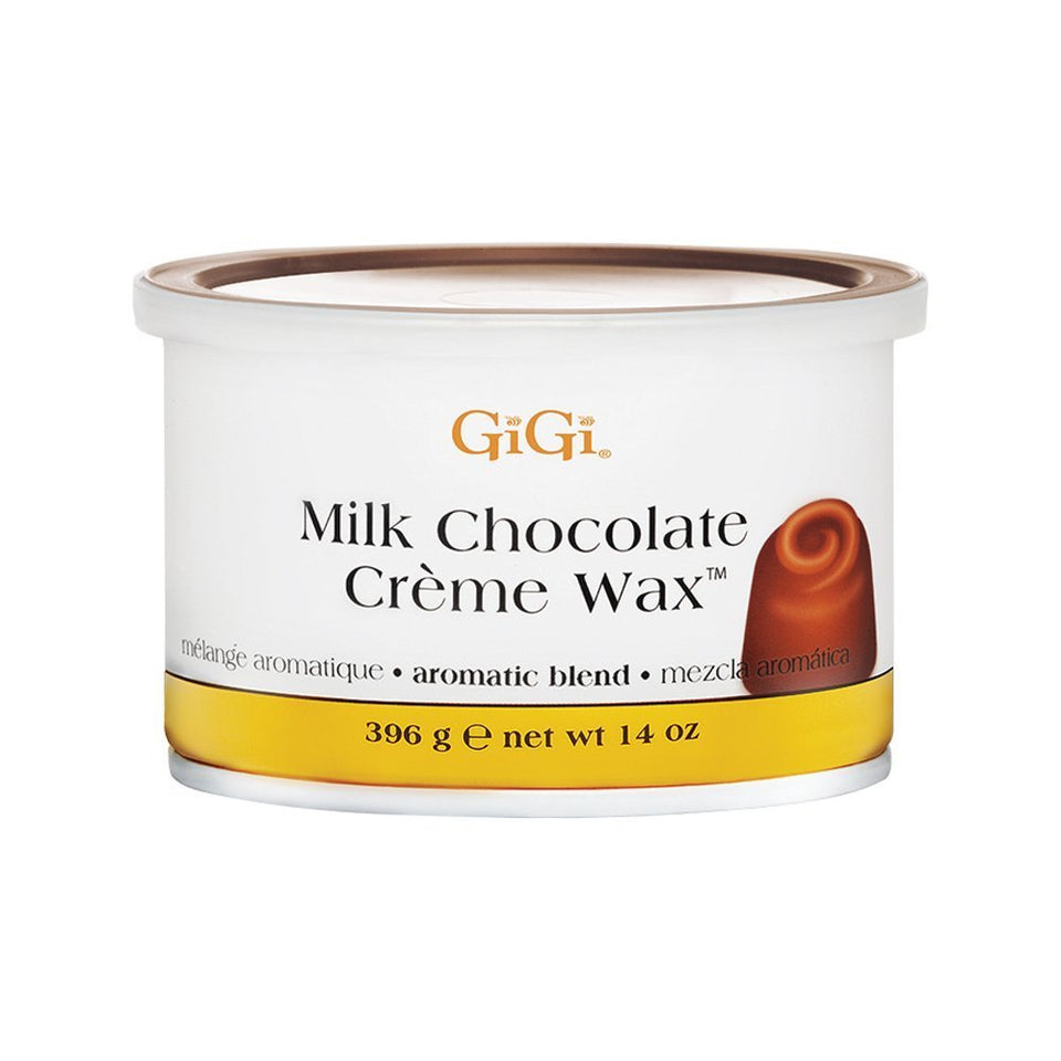GIGI Milk Chocolate Creme Wax two-pack can for salon-ready smooth skin.