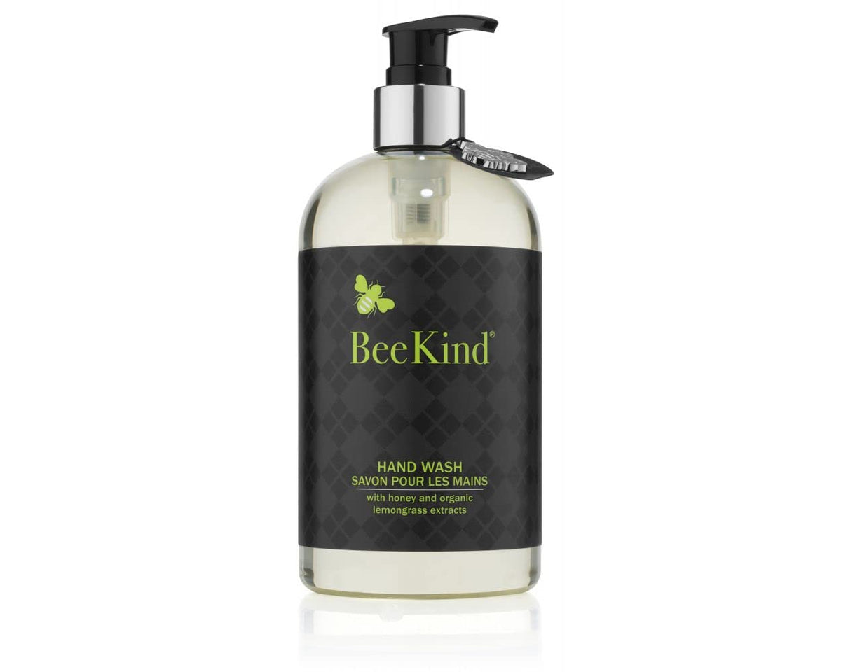 Gilchrist & Soames BeKind honey-lemon verbena hand wash bottle close-up highlights gentle cleansing
