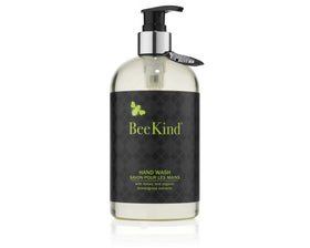 Gilchrist & Soames BeKind honey-lemon verbena hand wash bottle close-up highlights gentle cleansing