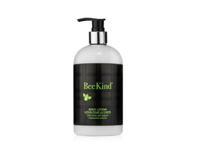 Gilchrist & Soames BeeKind honey-lemon verbena lotion bottle nourishes skin.