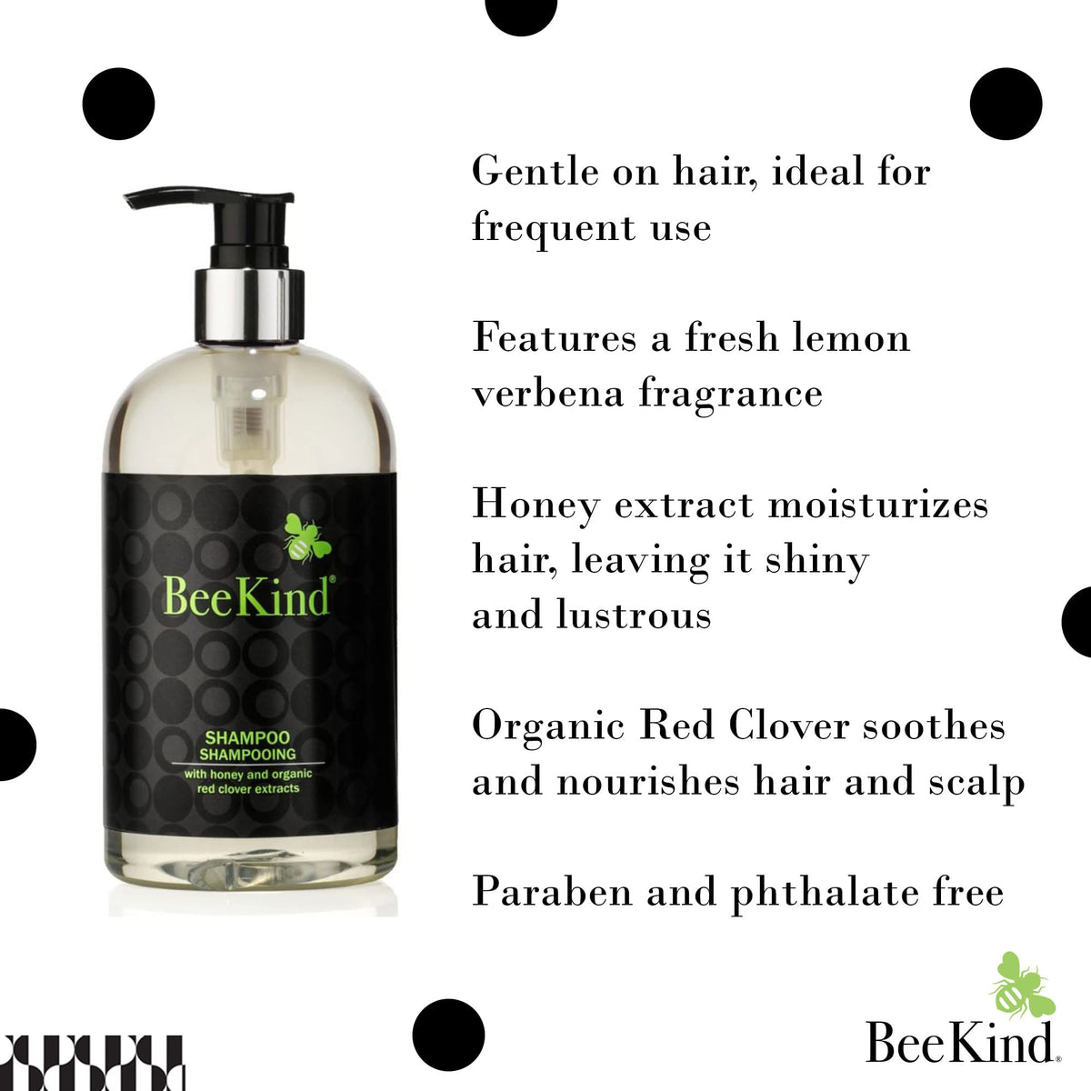 Gilchrist & Soames BeeKind shampoo being poured for a rich lather and refreshing cleanse.