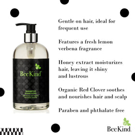 Gilchrist & Soames BeeKind shampoo being poured for a rich lather and refreshing cleanse.